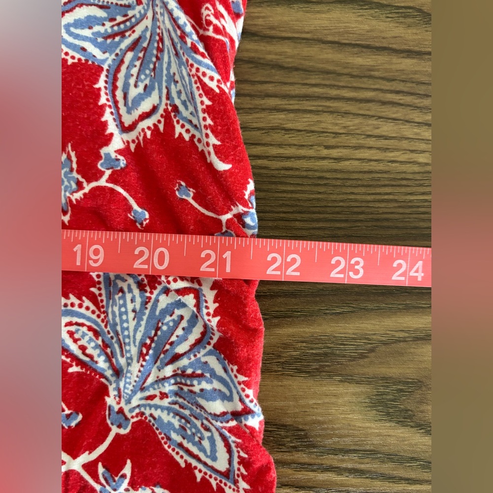Ruby Rd. Red and Blue Floral Tunic - Picture 4 of 6
